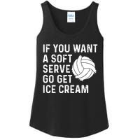 Funny Volleyball If You Want A Soft Serve Volleyball Women Ladies Essential Tank