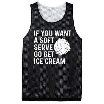 Funny Volleyball If You Want A Soft Serve Volleyball Women Mesh Reversible Basketball Jersey Tank