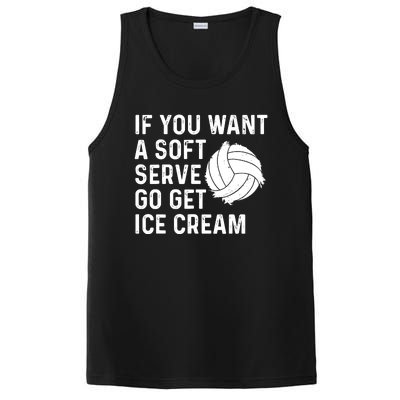 Funny Volleyball If You Want A Soft Serve Volleyball Women PosiCharge Competitor Tank