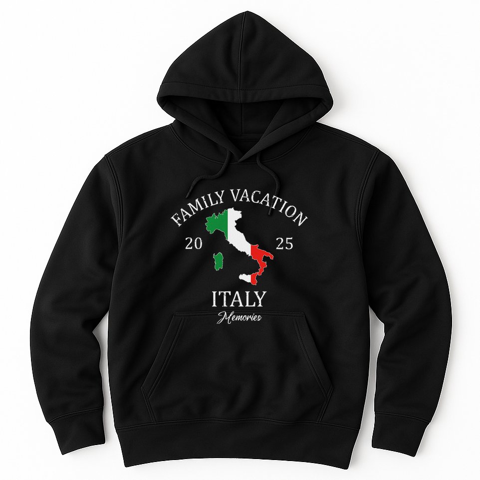 Family Vacation Italy 2025 Family Travel Squad Hoodie