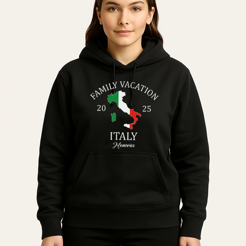 Family Vacation Italy 2025 Family Travel Squad Hoodie