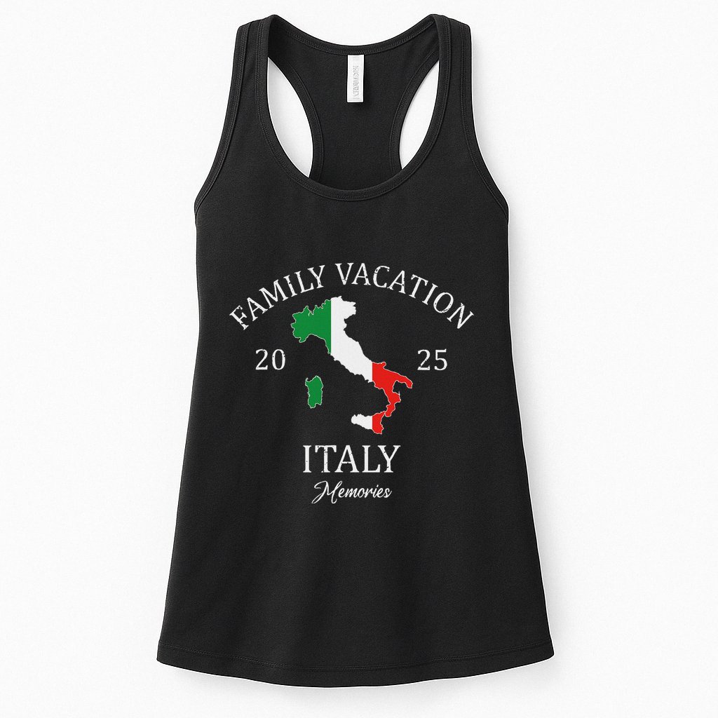Family Vacation Italy 2025 Family Travel Squad Womens Tank Top