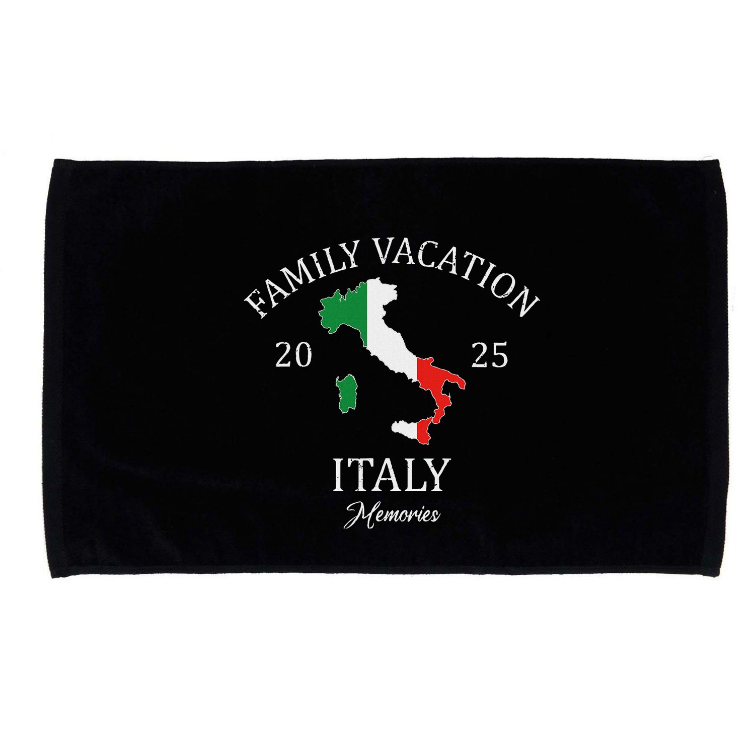 Family Vacation Italy 2025 Family Travel Squad Microfiber Hand Towel