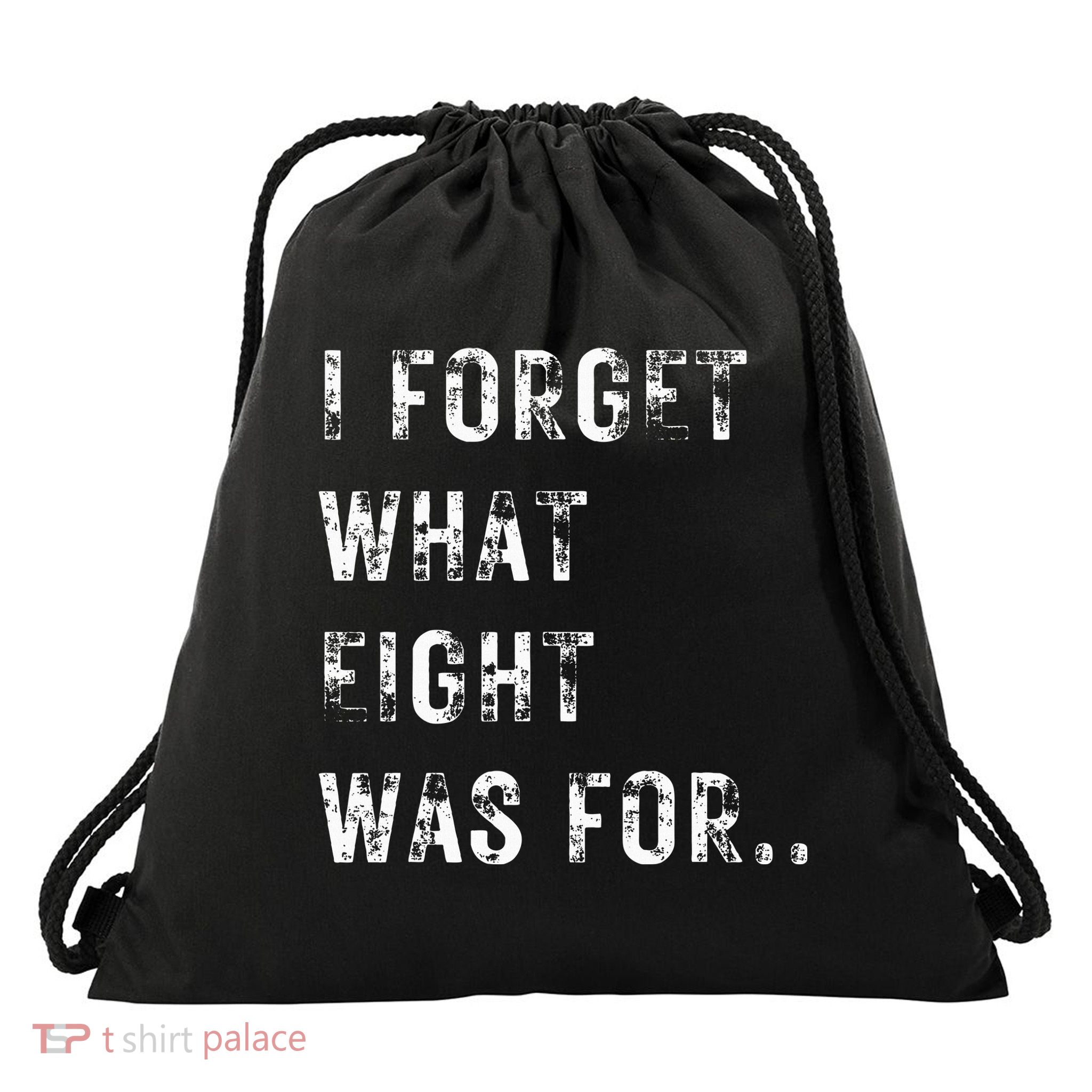 Funny Violent I Forget What 8 Was For Kiss Off Femmes Fans Drawstring Bag
