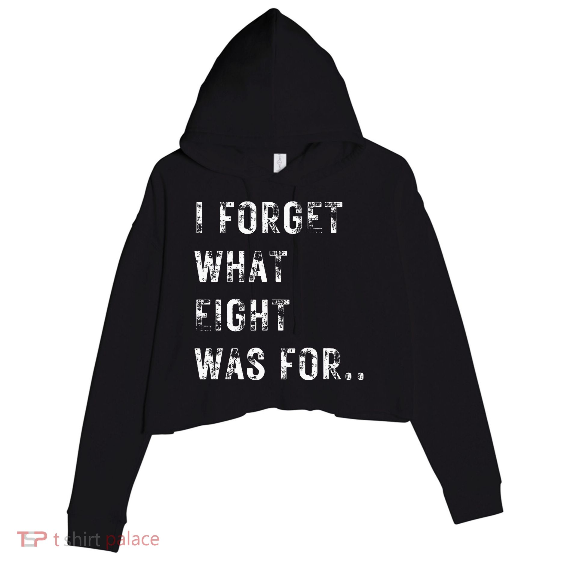 Funny Violent I Forget What 8 Was For Kiss Off Femmes Fans Crop Fleece Hoodie