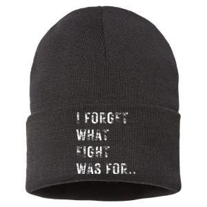 Funny Violent I Forget What 8 Was For Kiss Off Femmes Fans Sustainable Knit Beanie