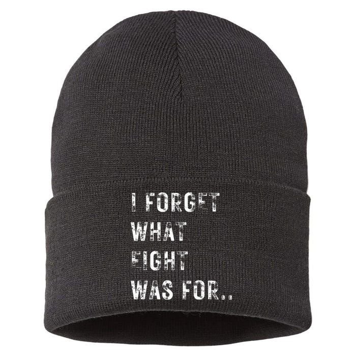 Funny Violent I Forget What 8 Was For Kiss Off Femmes Fans Sustainable Knit Beanie