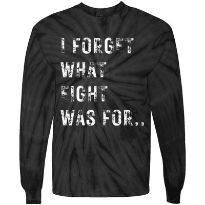 Funny Violent I Forget What 8 Was For Kiss Off Femmes Fans Tie-Dye Long Sleeve Shirt