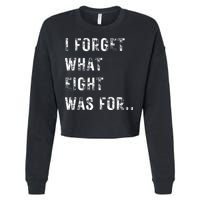 Funny Violent I Forget What 8 Was For Kiss Off Femmes Fans Cropped Pullover Crew