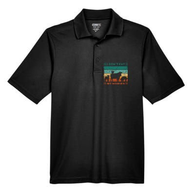 Funny Vegan I Dont Eat My Homies Vegetarian Vegan Vintage Men's Origin Performance Pique Polo