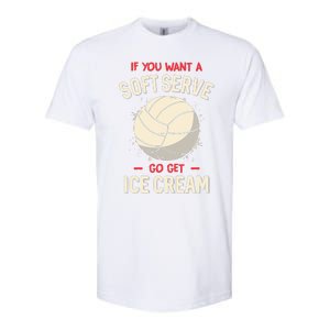 Funny Volleyball If You Want A Soft Serve Voleyball Softstyle CVC T-Shirt