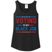 Fun Voting Is My Black Job Vintage Ladies Essential Tank