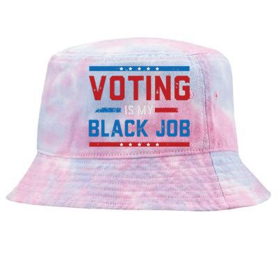 Fun Voting Is My Black Job Vintage Tie-Dyed Bucket Hat