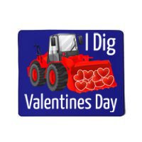 Funny Valentines Imeaningful Giftdig You Outfit Tractor Heart Gift Mousepad