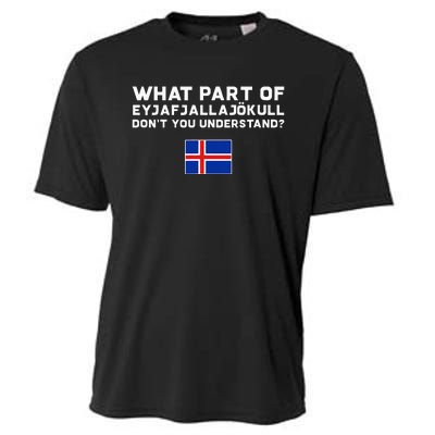 Funny Volcano Iceland Cooling Performance Crew T-Shirt