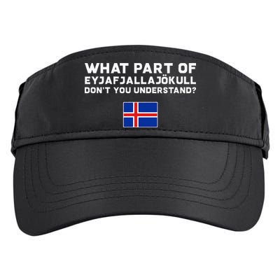 Funny Volcano Iceland Adult Drive Performance Visor