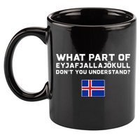 Funny Volcano Iceland 11oz C Handle Ceramic Mug