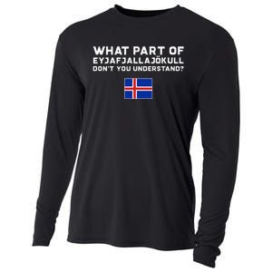 Funny Volcano Iceland Cooling Performance Long Sleeve Crew