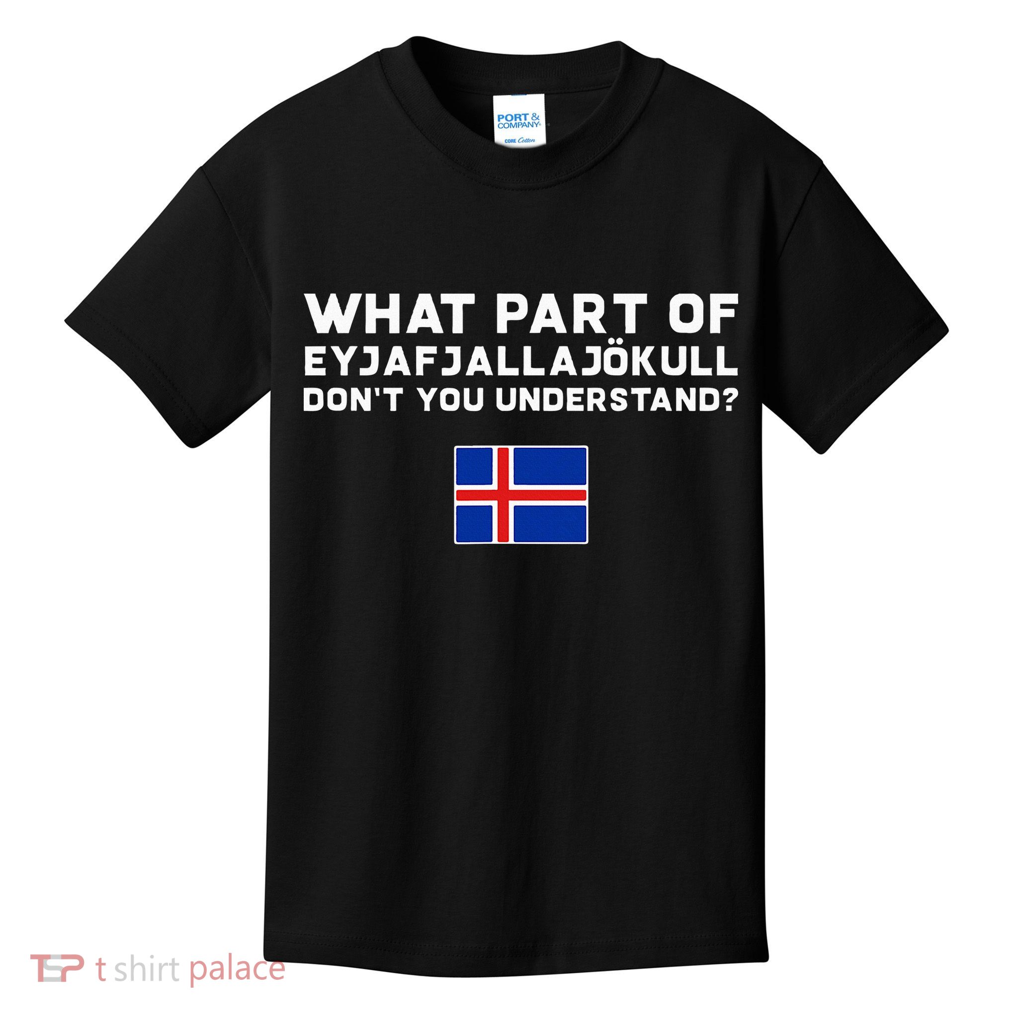 Funny Volcano Iceland Kids T-Shirt