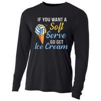 Funny Volleyball If You Want A Soft Serve Volleyball  Cooling Performance Long Sleeve Crew