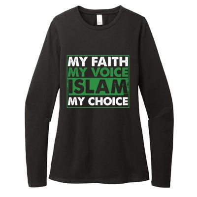 Faith Voice Islam Choice Religion Religious Islamic Gift Cute Gift Womens CVC Long Sleeve Shirt