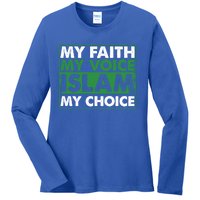 Faith Voice Islam Choice Religion Religious Islamic Gift Cute Gift Ladies Long Sleeve Shirt