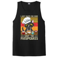 Funny Vintage I Just Baked You Some Shut The Fucupcakes Cat PosiCharge Competitor Tank