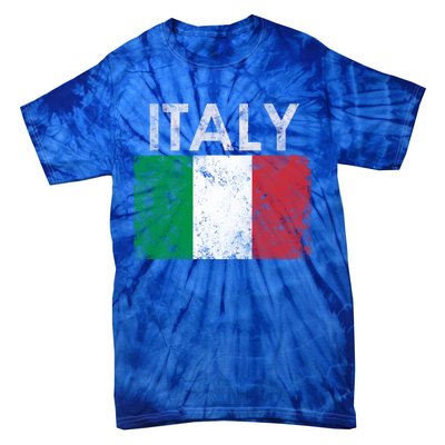 Funny Vintage Italian Italy Flag Pride Gift Tie-Dye T-Shirt