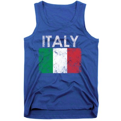 Funny Vintage Italian Italy Flag Pride Gift Tank Top