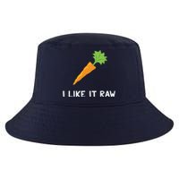 Funny Vegetable Joke I Like It Raw Carrot Vegan Raw Food Cool Comfort Performance Bucket Hat