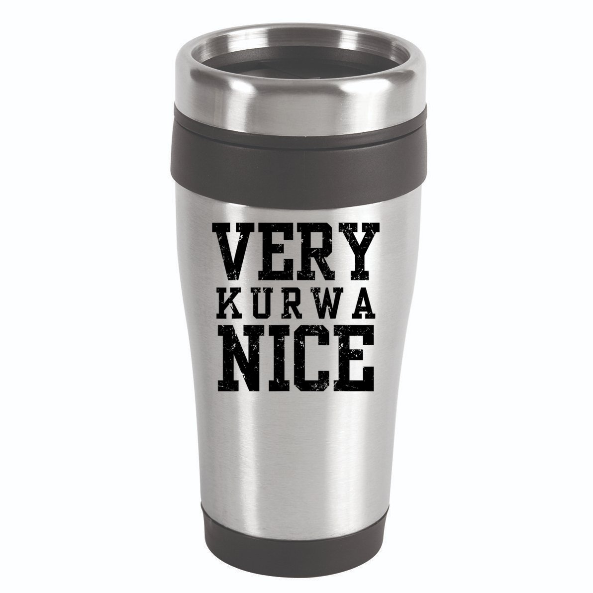 Funny Very Kurwa Nice Poland Polska Very Nice Fathers Day 16oz Travel Tumbler
