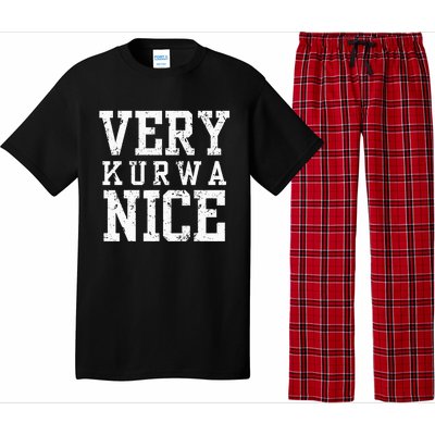 Funny Very Kurwa Nice Polish English Sarcasm Pajama Set