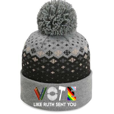 Funny Vote Like Ruth Sent You Gavel Feminists Lgbt Pride The Baniff Cuffed Pom Beanie