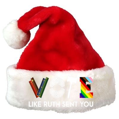 Funny Vote Like Ruth Sent You Gavel Feminists Lgbt Pride Premium Christmas Santa Hat