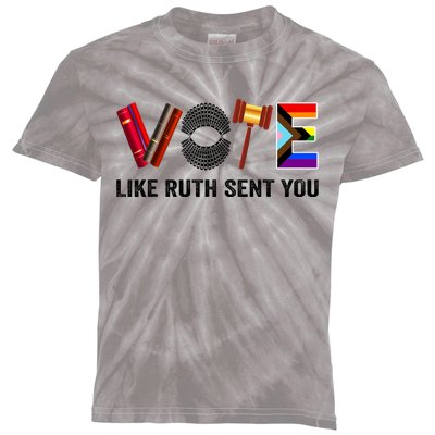 Funny Vote Like Ruth Sent You Gavel Feminists Lgbt Pride Design Gift Kids Tie-Dye T-Shirt