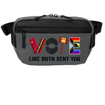 Funny Vote Like Ruth Sent You Gavel Feminists Lgbt Pride Design Gift Crossbody Pack