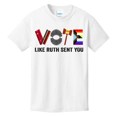 Funny Vote Like Ruth Sent You Gavel Feminists Lgbt Pride Design Gift Kids T-Shirt