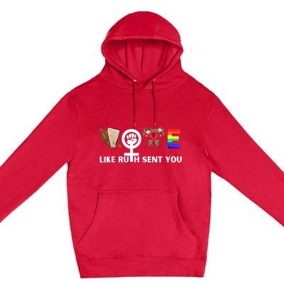 Funny Vote Like Ruth Sent You Gavel Feminists Lgbt Pride Premium Pullover Hoodie