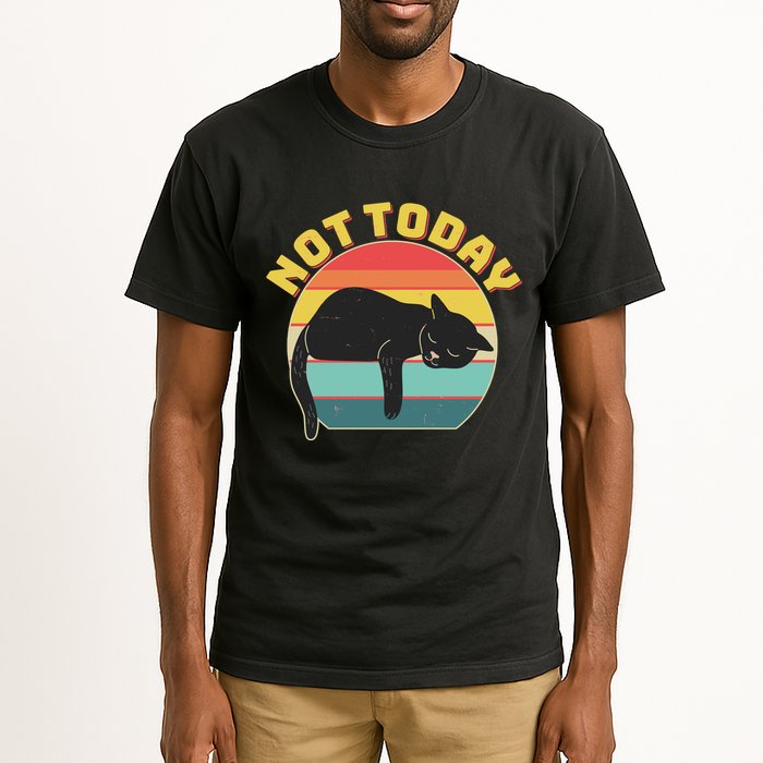 Funny Vintage Lazy Sleepy Not Today Cat Tall T-Shirt