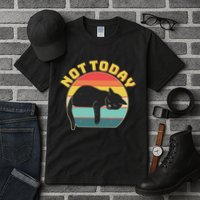 Funny Vintage Lazy Sleepy Not Today Cat Tall T-Shirt