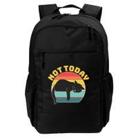 Funny Vintage Lazy Sleepy Not Today Cat Backpack