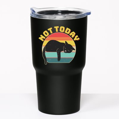 Funny Vintage Lazy Sleepy Not Today Cat Tumbler