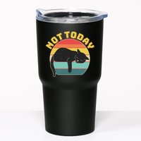 Funny Vintage Lazy Sleepy Not Today Cat Tumbler