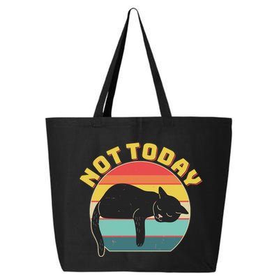 Funny Vintage Lazy Sleepy Not Today Cat 25L Jumbo Tote