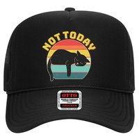 Funny Vintage Lazy Sleepy Not Today Cat Trucker Hat
