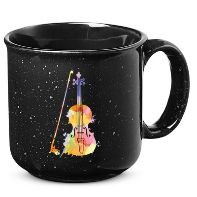 Funny Violin Lover Art For Men Women Violin Player Violinist 15oz Campfire Ceramic Mug