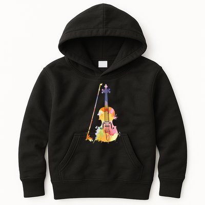 Funny Violin Lover Art For Men Women Violin Player Violinist Kids Hoodie
