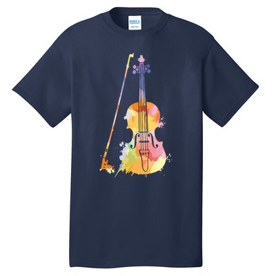 Funny Violin Lover Art For Men Women Violin Player Violinist Tall T-Shirt