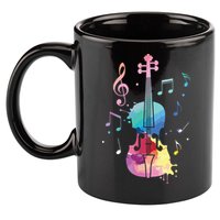 Funny Violin Lover Art For Men Women Violin Player Violinist 11oz C Handle Ceramic Mug