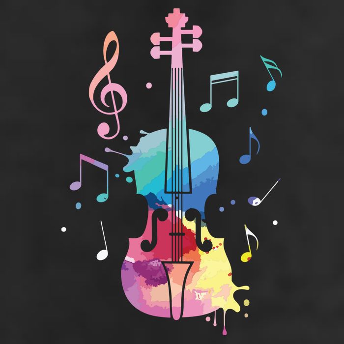 Funny Violin Lover Art For Men Women Violin Player Violinist 11oz C Handle Ceramic Mug